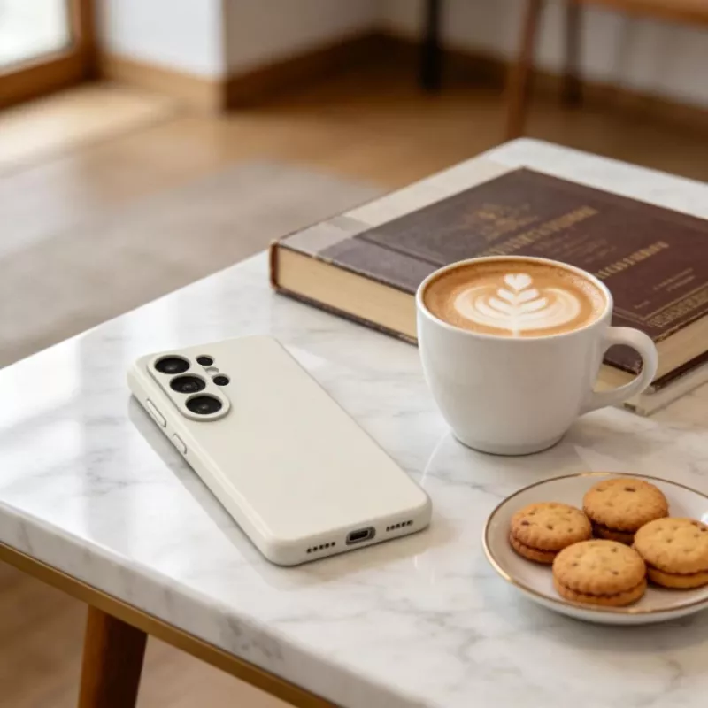 Tech-Protect Silicone MagSafe Case for Samsung Galaxy S26 Ultra - Cosmic Latte