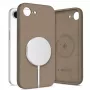 Tech-Protect Silicone MagSafe Case for Apple iPhone 16E / 17E - Chocolate Brown