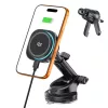 TECH-PROTECT V20 ARCTICBOOST Magnetic MagSafe Dashboard & Vent Car Mount Wireless Charger 25W Qi2.2 Black