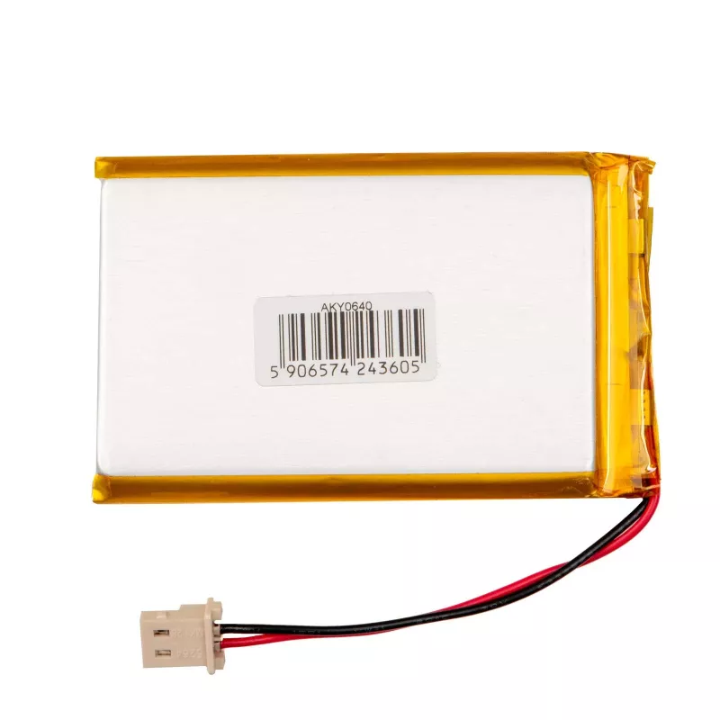 Akyga AKY0640 LP674261 Li-Po akumuliatorius 3,7 V 2000 mAh, PCM, Molex 5264 2 kontaktų, 50 mm