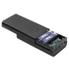 Akyga AK-BC-05 išorinės baterijos korpusas 12x 18650 Li-Ion elementams, 22,5 W, Qi 15 W, USB-C PD + 2x USB-A, LED žibintuvėlis, juodas