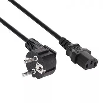 AKYGA AK-PC-08S maitinimo laidas 10m CEE 7/7 į IEC C13 3x1,5mm² varinis juodas