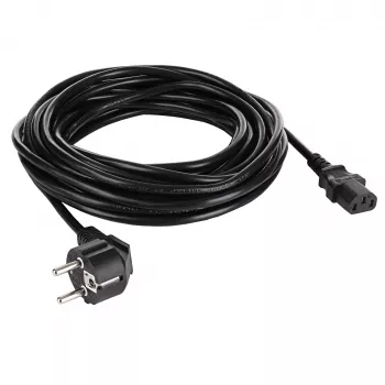 AKYGA AK-PC-08S maitinimo laidas 10m CEE 7/7 į IEC C13 3x1,5mm² varinis juodas
