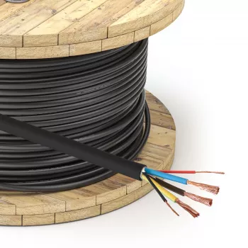 Akyga AK-SC-E24 elektromobilio įkrovimo kabelis 3 x 6 mm² + 2 x 0,75 mm², vienfazis, 32 A, 450/750 V, metrais