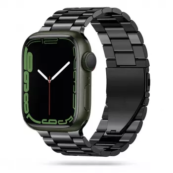 Tech-Protect nerūdijančio plieno grandinėlė Apple Watch 4/5/6/7/8/9/SE/Ultra 1/2 (42/44/45/49mm) juoda