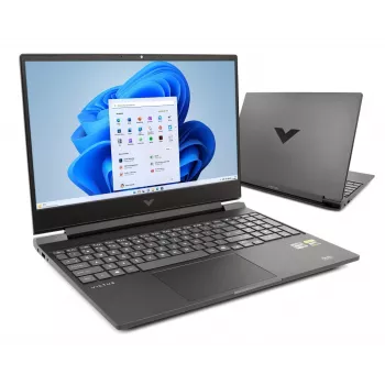 HP Victus 15-fb3231nw nešiojamas žaidimų kompiuteris – AMD Ryzen 7 7445HS, 64 GB RAM, 1 TB SSD, RTX 4050, 15,6 colio FHD 144 Hz, Windows 11 Home, juodas