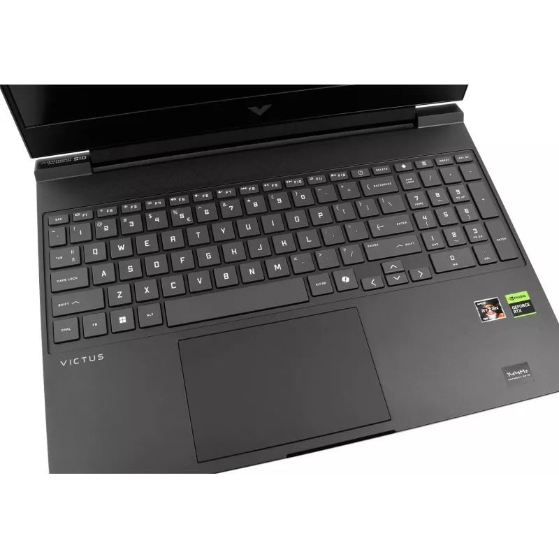 HP Victus 15-fb3231nw nešiojamas žaidimų kompiuteris – AMD Ryzen 7 7445HS, 64 GB RAM, 1 TB SSD, RTX 4050, 15,6 colio FHD 144 Hz, Windows 11 Home, juodas
