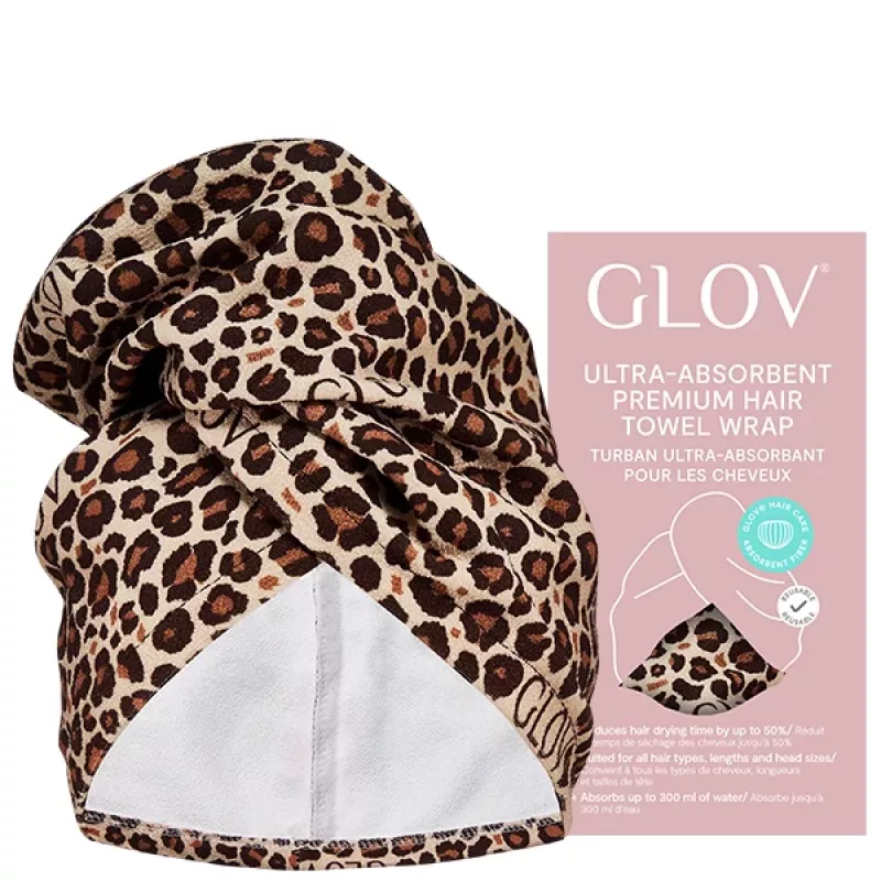 GLOV Ultra-Absorbent Hair Drying Turban Ivory