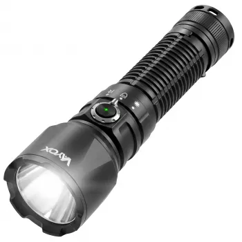 VAYOX Tactical Flashlight 2000lm White + Red Light + Green Laser VA0457