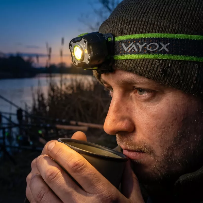 VAYOX VA0452 Įkraunama LED Galvos Lempa 650lm 2000mAh IPX4 su Judesio Sensoriumi