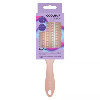 GLOV Zen Flow Hair Brush Detangling Paddle Brush for Wet & Dry Hair - Black