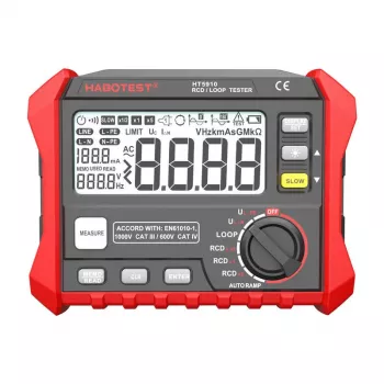 Skaitmeninis RCD / Kilpos varžos testeris Habotest HT5910