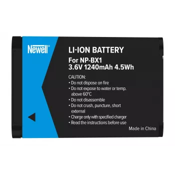 Newell Keičiamoji baterija, skirta Sony NP-BX1, 1000 mAh, Li-ion, juoda