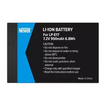 Newell NL1007 atsarginė baterija, skirta Canon LP-E17, 1040mAh, 7,2V ličio jonų
