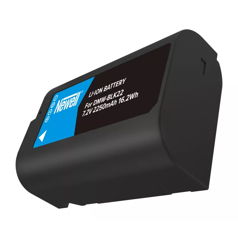 Newell atsarginė baterija DMW-BLK22, skirta Panasonic Lumix fotoaparatams, 2200mAh, 7.2V, Li-ion, juoda