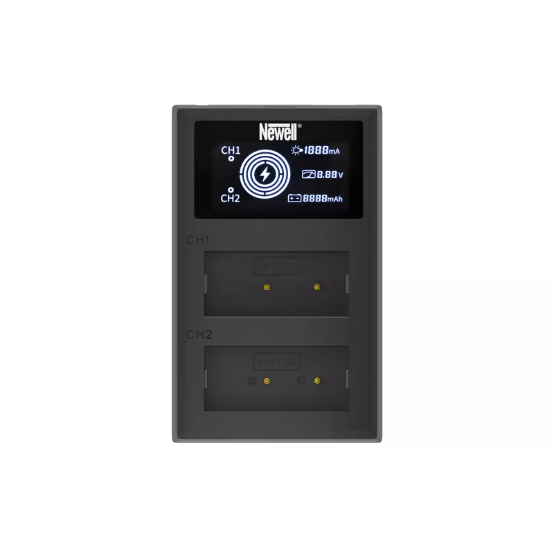 Newell Dual-Channel FDL-USB-C Įkroviklis Fujifilm NP-W126 Akumuliatoriams