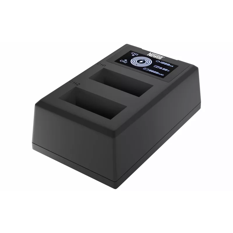 Newell Dual-Channel FDL-USB-C Įkroviklis, skirtas Canon LP-E12 akumuliatoriams