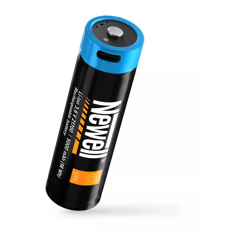 Newell 21700 USB-C 5000 mAh Įkraunama Ličio jonų Baterija (2 vnt., Blisteris)