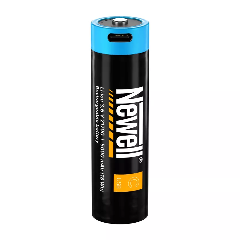 Newell 21700 USB-C 5000 mAh Įkraunama Ličio jonų Baterija (2 vnt., Blisteris)