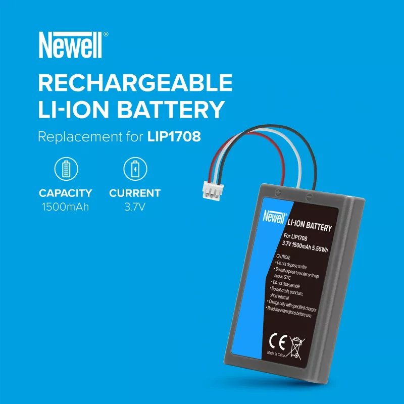 Newell Replacement Battery LIP1708 for Sony PlayStation 5 DualSense Controller