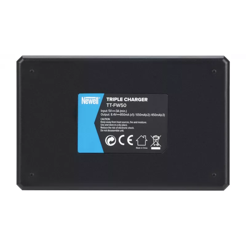 Newell TT-USB-C Triple-Channel Charger, skirtas Sony NP-FW50 baterijoms