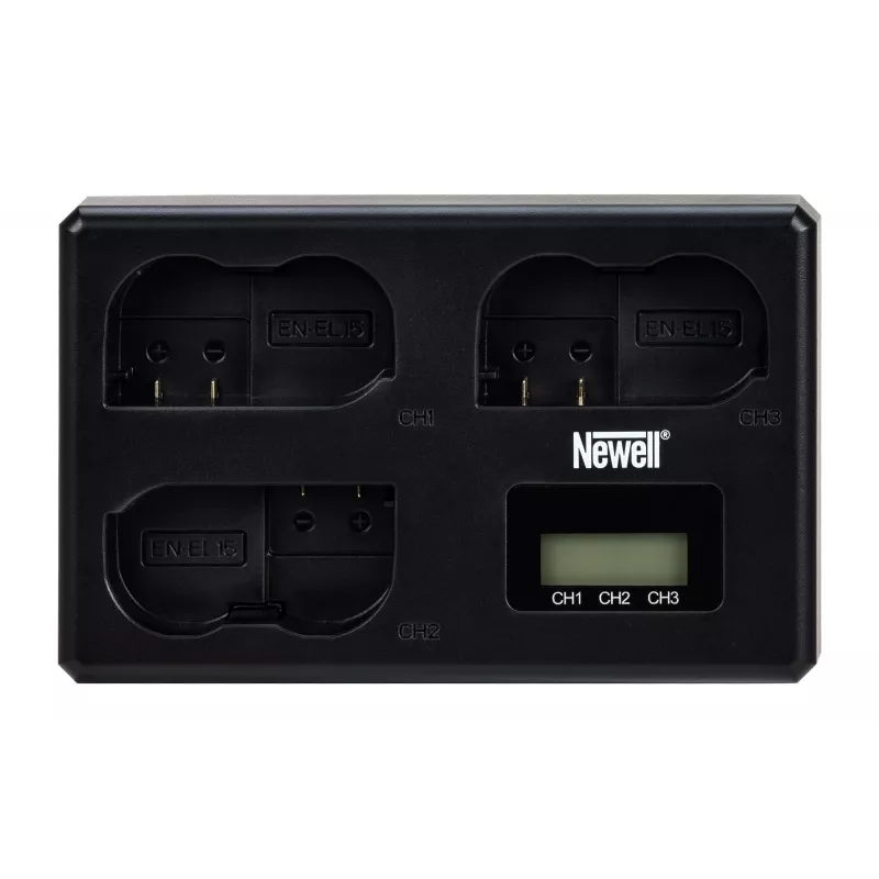 Newell TT-USB-C Triple-Channel Charger Nikon EN-EL15 baterijoms