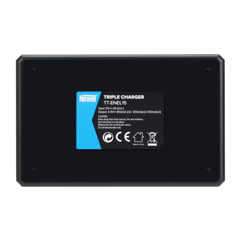 Newell TT-USB-C Triple-Channel Charger Nikon EN-EL15 baterijoms