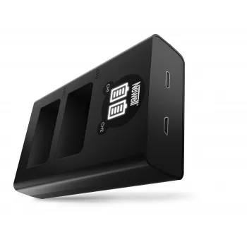 Newell DL-USB-C dviejų kanalų baterijų įkroviklis, skirtas Nikon EN-EL25