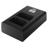 Newell DL-USB-C dviejų kanalų įkroviklis, skirtas Olympus BLX-1 baterijoms