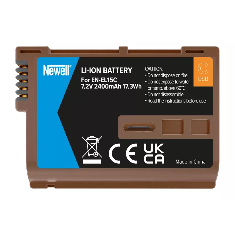 Newell Keičiamoji Baterija EN-EL15C su USB-C, Nikon