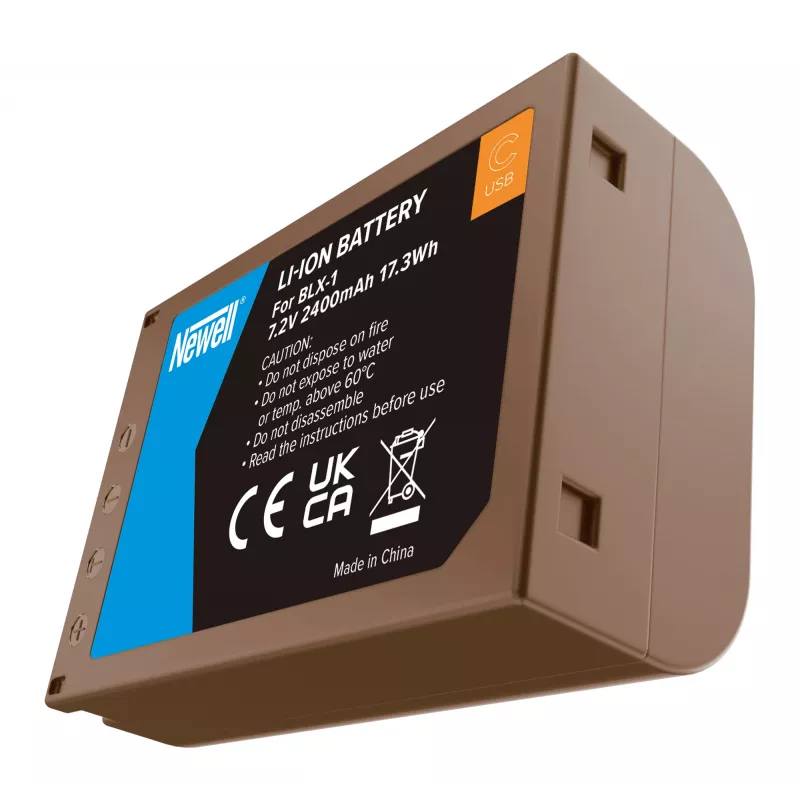 Newell Replacement Battery BLX-1 USB-C for Olympus