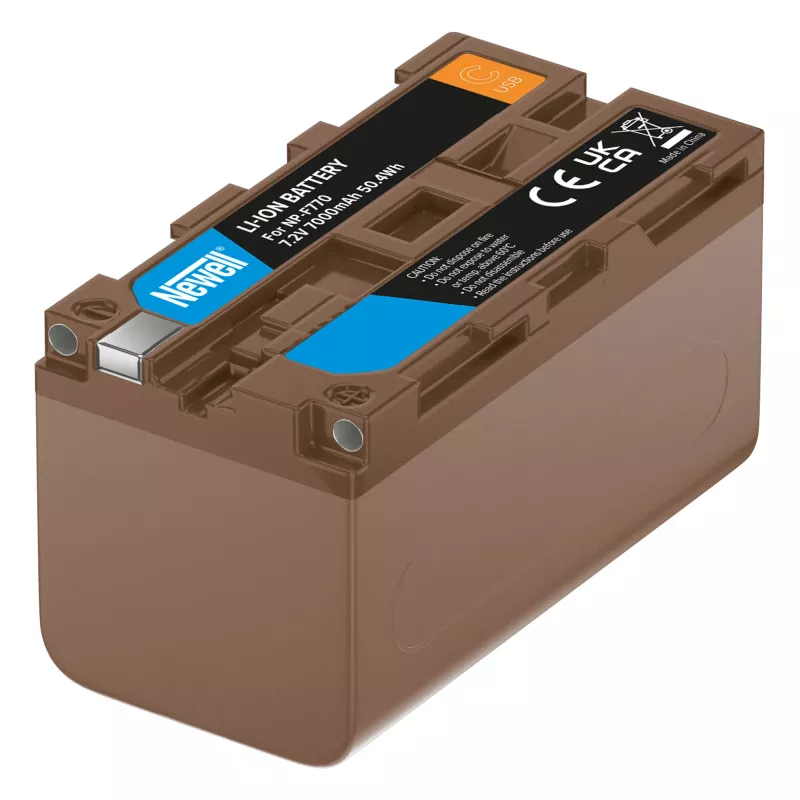 Newell NP-F770 Replacement Battery with USB-C, skirta Sony