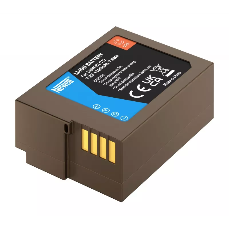 Newell Keičiamoji baterija DMW-BLC12 USB-C, skirta Panasonic Lumix