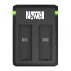 Newell SDC-USB dviejų kanalų USB kroviklis, skirtas Kodak LB-015 akumuliatoriams