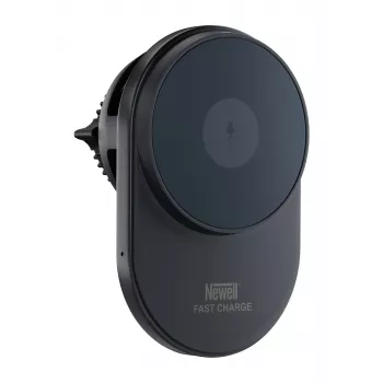 Newell S18 MagSafe automobilinis laikiklis su belaidžiu įkrovikliu - juodas