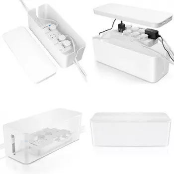 MOZOS KBO-LW Power Strip Organizer Box White