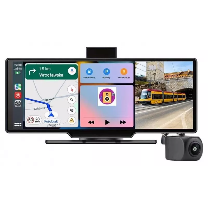 Tracer CR-PLAY 10.2 belaidis CarPlay / Android Auto imtuvas su 10.2 inch IPS jutikliniu ekranu