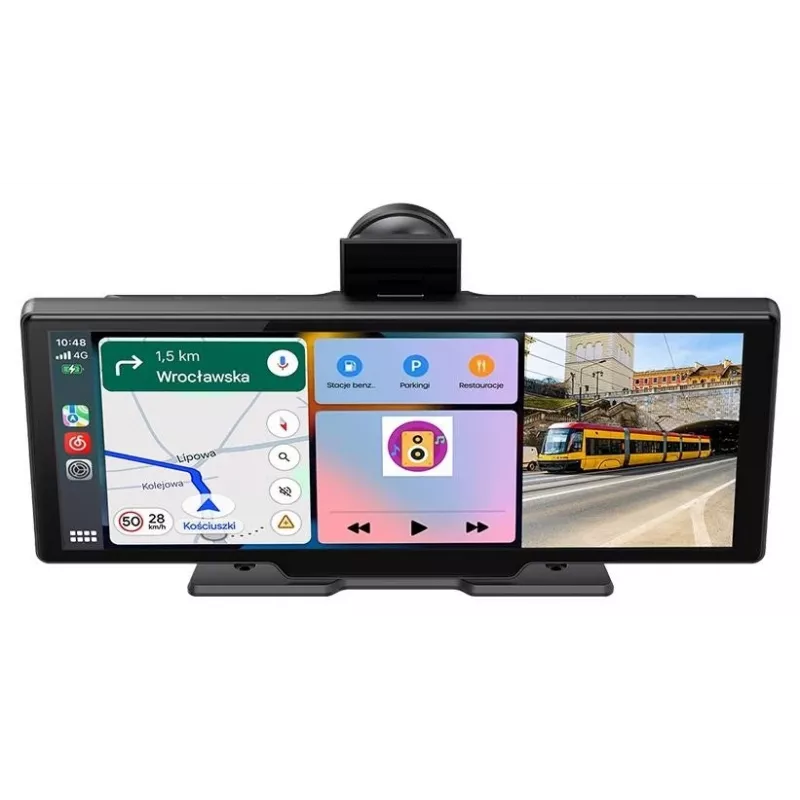 Tracer CR-PLAY 10.2 belaidis CarPlay / Android Auto imtuvas su 10.2 inch IPS jutikliniu ekranu