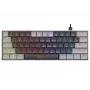 Tracer GameZone Keylo 61 laidinis mechaninis žaidimų klaviatūra, 60% išdėstymas, Outemu Red jungikliai, RGB foninis apšvietimas, grafitas