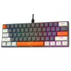 Tracer GameZone Claws 61 Wired Mechanical Gaming Keyboard, 60% Layout, Blue Switches, RGB Backlight, Grey