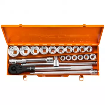 NEO TOOLS Veržliarakčių komplektas 3/4 colio, 21 dalis