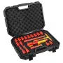 NEO TOOLS 1000V Izoliuotas Reples-Raktuvo Rinkinys, 19 dalių, 1/2 colio pavara, Chromo Vanadžio Plienas, VDE Sertifikuotas