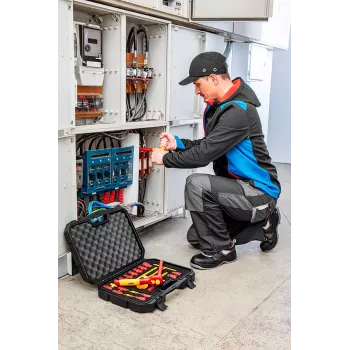 NEO TOOLS 1000V Izoliuotas Reples-Raktuvo Rinkinys, 19 dalių, 1/2 colio pavara, Chromo Vanadžio Plienas, VDE Sertifikuotas