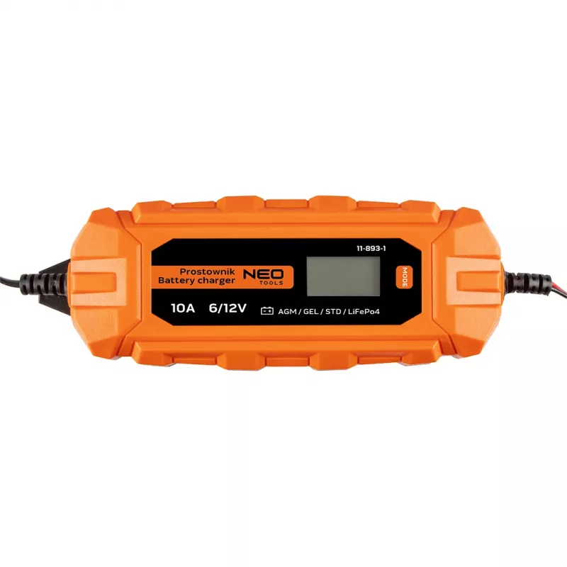 NEO TOOLS automatinis įkroviklis 10A/160W, 3-200Ah, švino-rūgšties / AGM / GEL akumuliatoriams