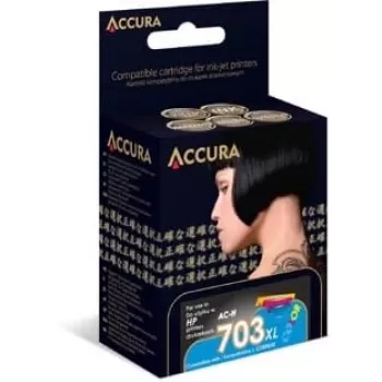 Accura Ink HP No. 703XL (CD888AE) Suderinama Juoda Rašalo Kasetė - Didelės Talpos