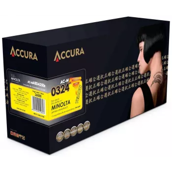 ACCURA Suderamas Tonerio Kasetė, skirta Konica Minolta TN-324Y (Geltona, Didelės Talpos)
