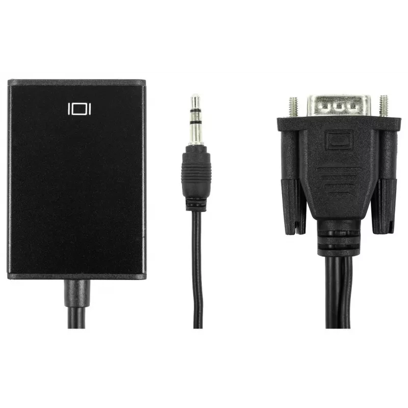 Accura VGA + Minijack to HDMI 0.2m Video & Audio Converter