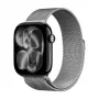 Crong Milano Steel nerūdijančio plieno Milano tinklelio dirželis, skirtas Apple Watch 38/40/41/42 mm (sidabrinis)