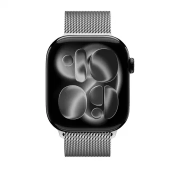 Crong Milano Steel nerūdijančio plieno Milano tinklelio dirželis, skirtas Apple Watch 38/40/41/42 mm (sidabrinis)