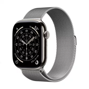 Crong Milano Steel nerūdijančio plieno apyrankė, skirta Apple Watch 44/45/46/49 mm, sidabrinė